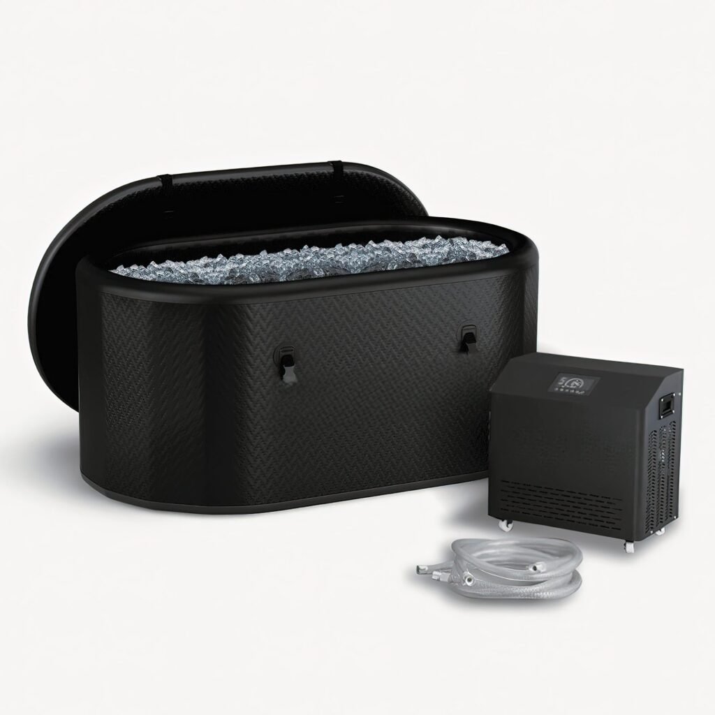 Contrast Set: Premium Cold Plunge + 1-Person Infrared Sauna