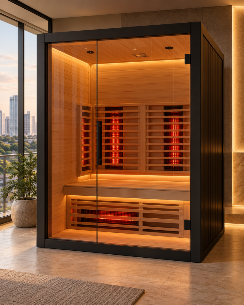 A personal sauna that fits a condo.